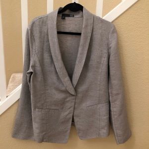 EILEEN FISHER 96% linen metallic Blazer